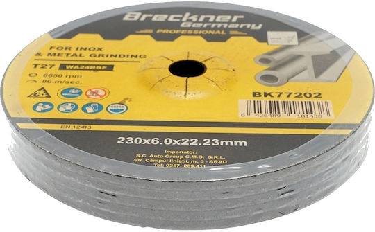 Grinding Disc Inox Breckner Germany T27 230x6.0x22.23mm