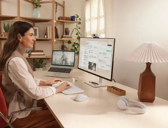 Logitech Signature Comfort Plus MK880 Wireless Bluetooth Keyboard & Mouse Set International English White