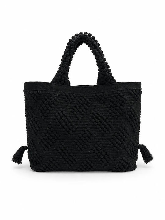 SugarFree Geantă De Plajă Din Material Textil Neagră