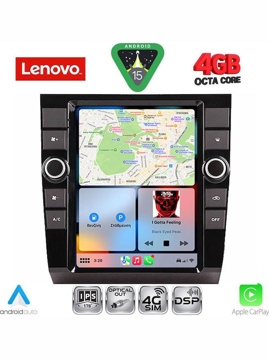 Lenovo Car Audio System for Audi A4 2002-2008 (Bluetooth/USB/WiFi/GPS/Apple CarPlay/Android Auto) with 9.7" Touch Screen