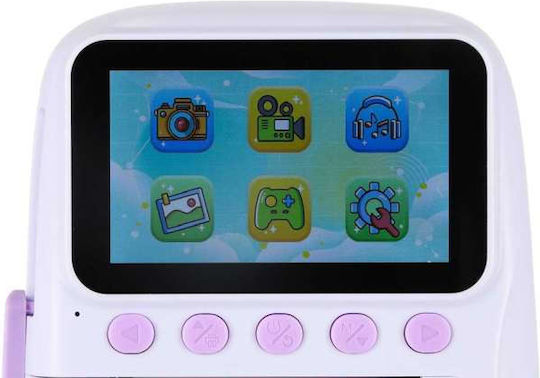 ikonka KX2859 Kids Compact Camera with Thermal Printing Purple