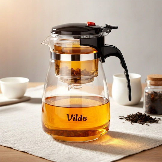 Vilde Τσαγιέρα με Φίλτρο Γυάλινη 960ml