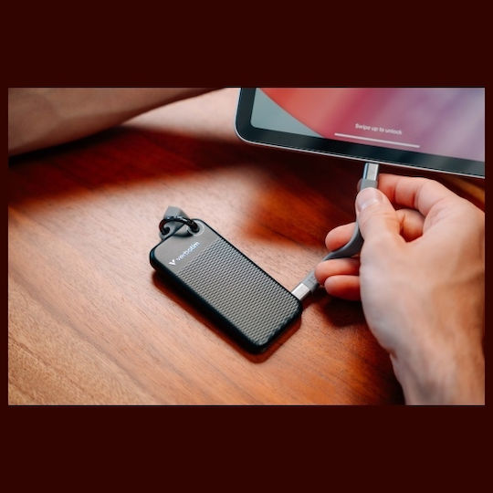 Verbatim Pocket USB 3.2 External SSD 1TB M.2 Black / Grey