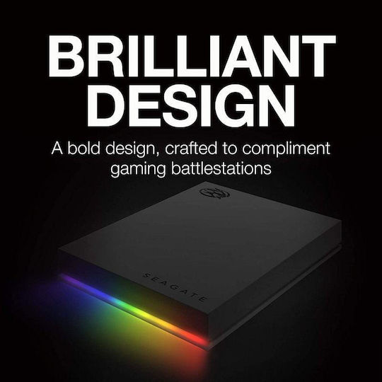 Seagate FireCuda Gaming USB 3.2 Externe Festplatte 2TB 2.5" Schwarze