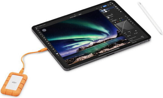 Lacie Rugged Mini USB-C Εξωτερικός SSD 4.1TB 2.5" Μαύρο