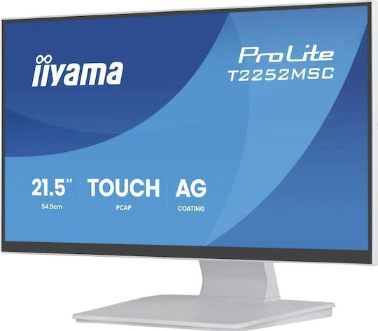 Iiyama T2252MSC-W2AG IPS Touch Monitor 21.5" FHD 1920x1080 with Response Time 5ms GTG White