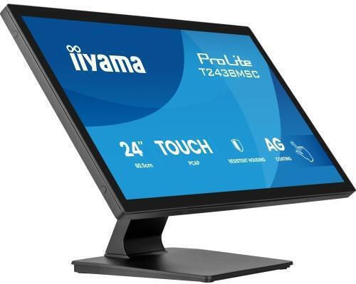 Iiyama Prolite T2438MSC-B2 IPS Touch Monitor 23.8" FHD 1920x1080 with 5ms Response Time GTG