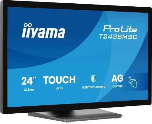 Iiyama Prolite T2438MSC-B2 IPS Touch Monitor 23.8" FHD 1920x1080 with 5ms Response Time GTG