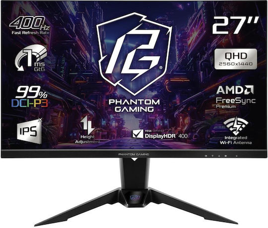 ASRock PG27QFW2A IPS HDR Monitor 27" QHD 2560x1440 400Hz