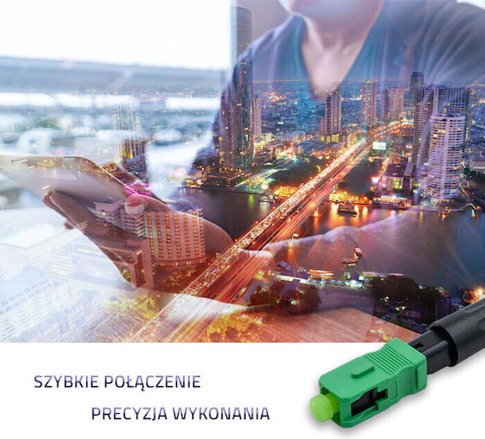 Qoltec Sc Apc Fiberoptik Schnellverbinder Singlemode 3,0mm
