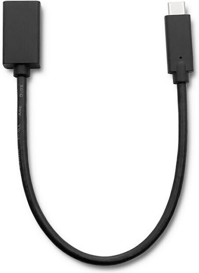 Qoltec Regular USB 3.0 Cablu USB-C bărbătesc - USB-A female Negru 0.25m (50421)