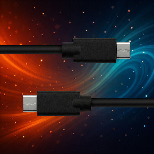 Qoltec USB 2.0 Kabel USB-C männlich - USB-C 5W Schwarz 1.4m (52343)