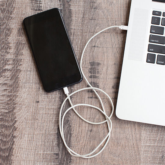 Qoltec USB 3.1 Kabel USB-C männlich - USB-C Weiß 1m (50508)