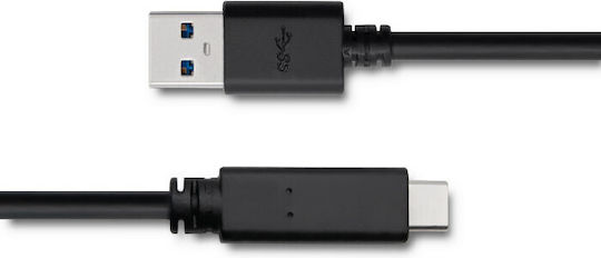 Qoltec USB 2.0 Cable USB-C male - USB-A Black 1.8m (50363)