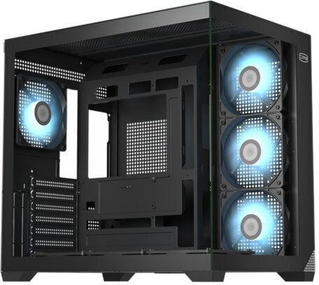 PCCOOLER C3 T700 ARGB Gaming Middle Tower Carcasă PC cu Panou Lateral Negru