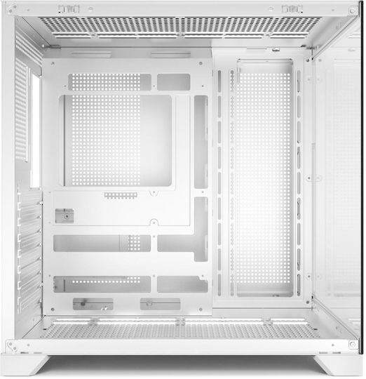 Power Train Gaming Middle Tower Carcasă PC cu Deschidere Laterală Albă