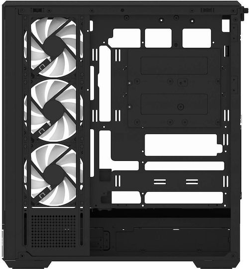 Aerocool P500B-Digi Gaming Middle Tower Carcasă Calculator cu Iluminare ARGB Negru