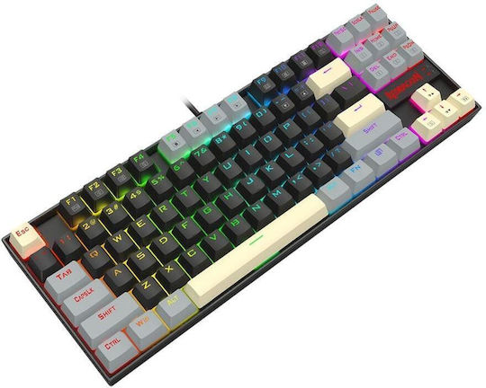 Redragon K552 Gaming Mechanical Keyboard Tenkeyless with Custom Red Switches and RGB Lighting English US