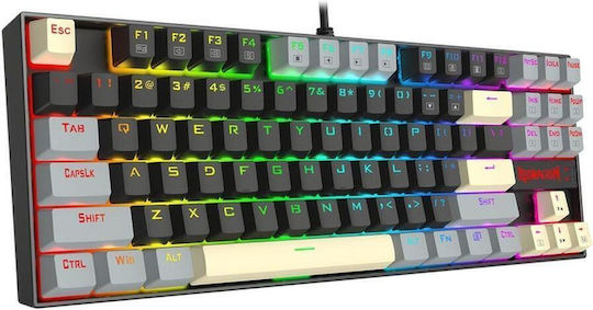 Redragon K552 Gaming Mechanical Keyboard Tenkeyless with Custom Red Switches and RGB Lighting English US