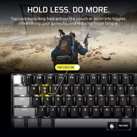 Corsair Clipper Pro Mini 60 Ηall Effect Gaming Πληκτρολόγιο 60% με Corsair MGX διακόπτες και RGB φωτισμό (Αγγλικό US)
