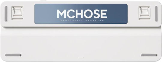 MCHOSE K99 Wireless Gaming Mechanical Keyboard with KTT Hyacinth switches and RGB lighting (English US) White