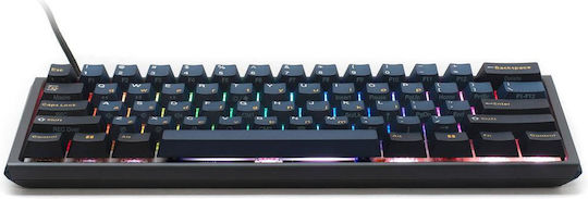 Ducky One 3 Pro Mini Nazca Line Gaming Μηχανικό Πληκτρολόγιο 60% με Cherry MX2A Blue διακόπτες και RGB φωτισμό (Αγγλικό US) Black/Blue