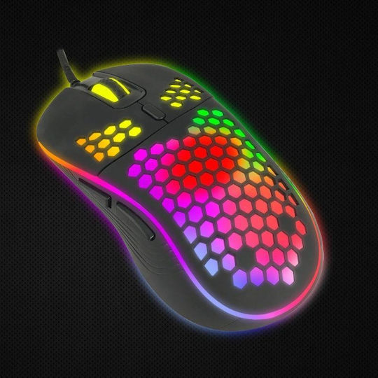 Esperanza Anteros RGB Gaming Gaming Maus Schwarz