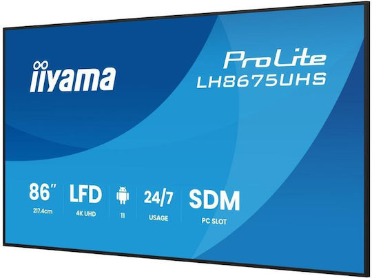 Iiyama LH8675UHS-B2AG Public Display LCD IPS 4K UHD 85.6"