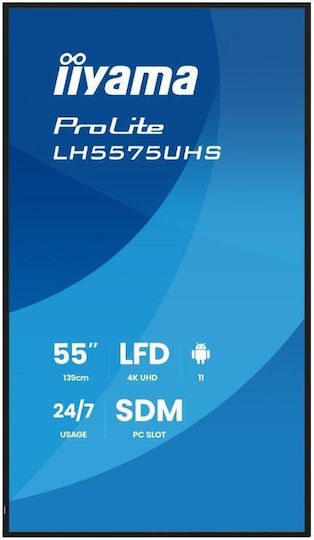 Iiyama LH5575UHS-B2AG Public Display LED IPS 4K UHD 55"