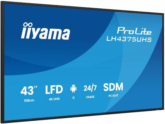 Iiyama LH4375UHS-B2AG Public Display 42.5" LED 4K UHD