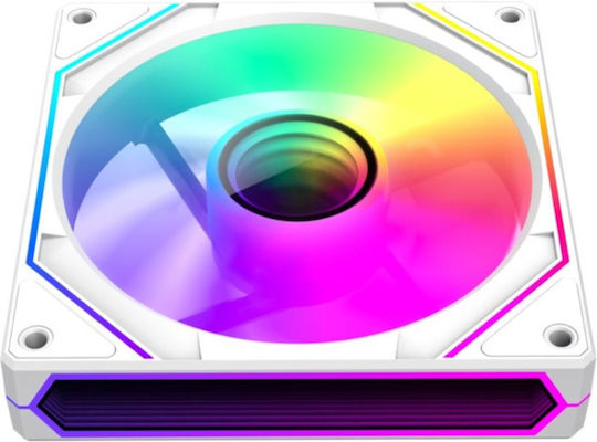 GameMax VEGMFN12AS8IPWH Ventilator Carcasă 120mm (1600rpm / 44.35cfm) cu Iluminare ARGB Alb