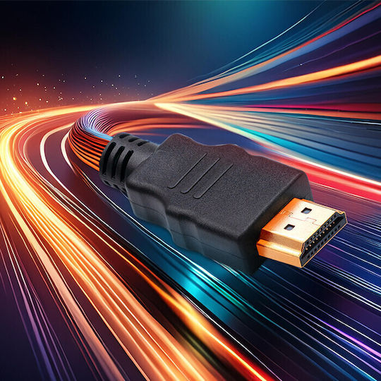 Qoltec HDMI 1.4 High Speed 1080p 120Hz Cable HDMI Male - Micro HDMI Male 3m Black