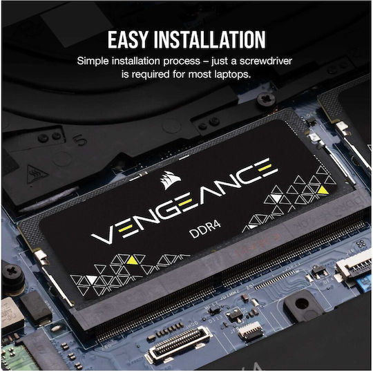 Corsair Vengeance DDR4 16GB RAM with 2x8GB Modules and Speed 2933 for Laptop