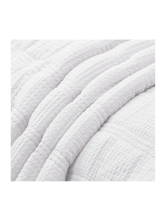 Liolios Home Σετ Κουβερλί Υπέρδιπλο White 220x240cm 3τμχ