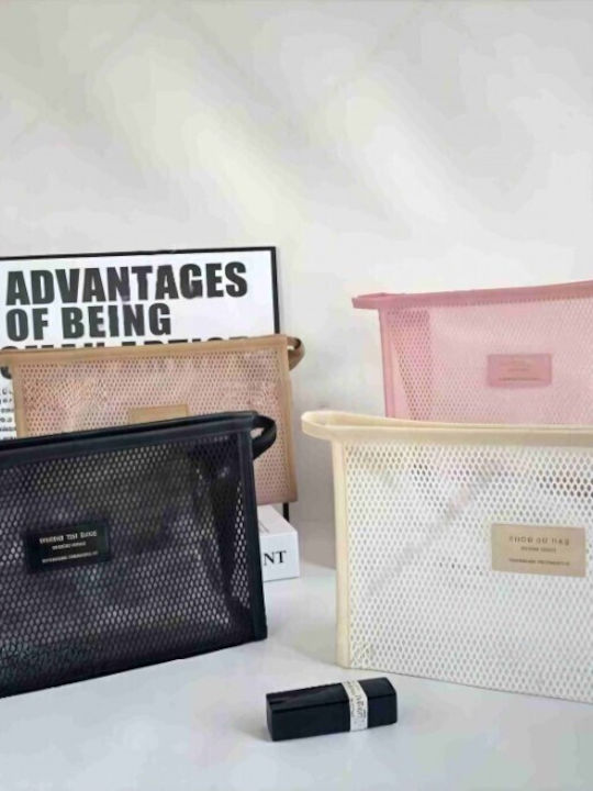 Jetbags Rz11136-49 Νεσεσέρ Ταξιδιού Makeup Organizer Mesh Cosmetic Bag Μαύρο 26x26x16cm