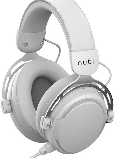 Nubi NH1 Pro Безжични Надушници Гейминг Слушалки с Bluetooth и USB Свързаност Бели за PC