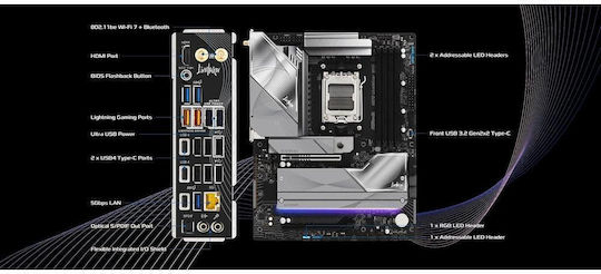 ASRock X870 LiveMixer WiFi Motherboard ATX με AMD AM5 Socket
