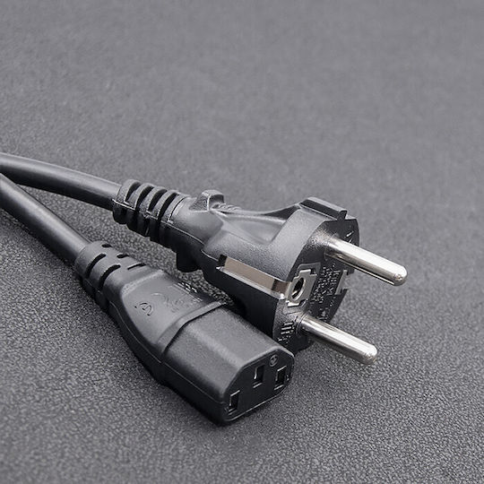 Qoltec Schuko - IEC C13 Kabel 1.8m Schwarz (50365)
