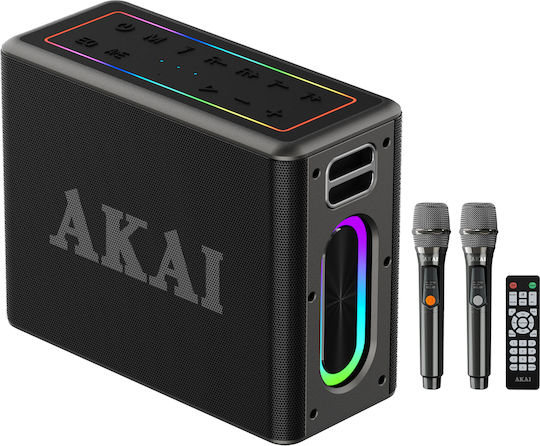 Akai Proffesional Ηχείο Karaoke με Ασύρματα Μικρόφωνα ABTSW-120 Μαύρο
