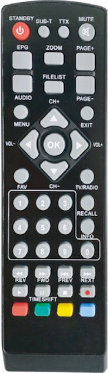 Osio OST-3540D OST-3540D Ψηφιακός Δέκτης Mpeg-4 Full HD (1080p) με Λειτουργία PVR (Εγγραφή σε USB) Σύνδεση USB