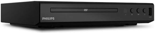 Philips DVD Player TAEP200 TAEP200/12 με USB Media Player Μαύρο