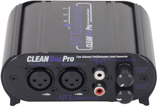 ART Pro Audio Clean Box Pro Ενεργό DI Box 2 Καναλιών με Τροφοδοσία Ρεύματος