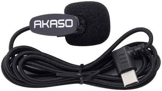 Akaso SYZ0086 Μικρόφωνο με USB Type-C Clip On για Κάμερα