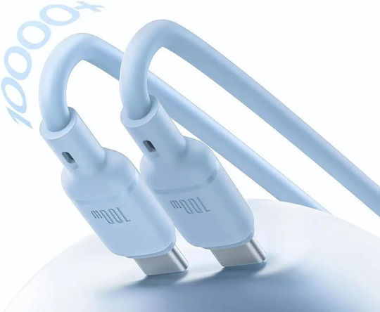 Pudding Cablu De Date Încărcare Rapidă Smartphone Usb Type-c La Usb Type-c 100w 1.5m Albastru