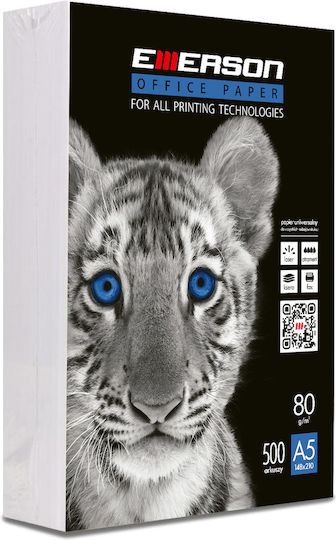 Emerson Photocopier Paper Tiger 80g 500 Sheets A5