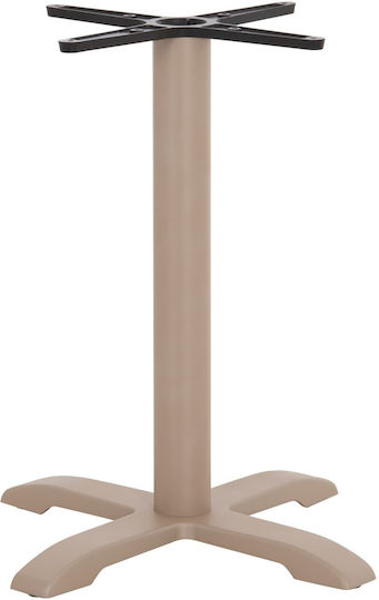 Freebox Table Stand Cast Iron Cappuccino 62x62x72cm