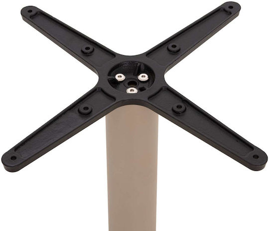 Freebox Table Stand Cast Iron Cappuccino 62x62x72cm