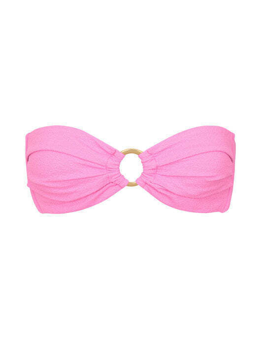 Strapless Bikini Top Mavi-pink