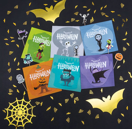 Halloween Monsters Napkins 33x33cm 12pcs