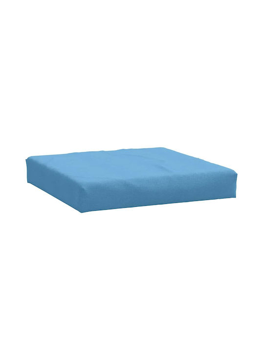 vidaXL Bench Cushion for Pallet with Backrest Melange Blue 2 Pieces